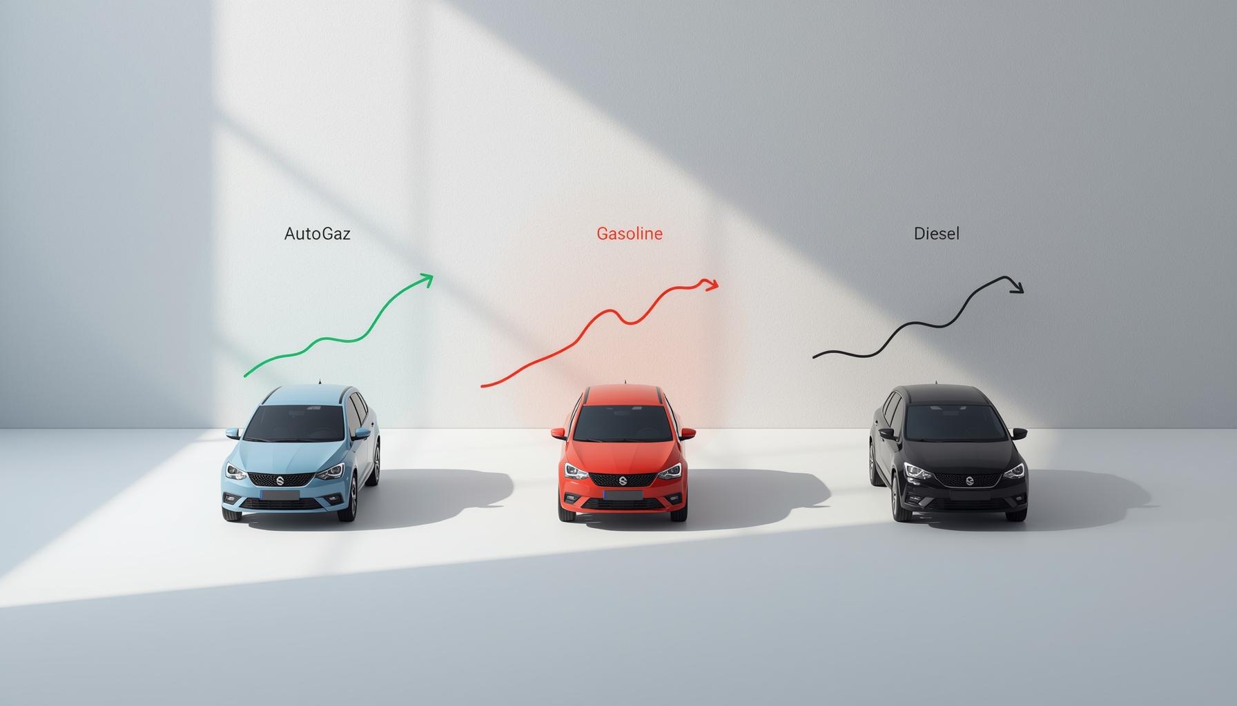Porównanie kosztów paliw: autogaz vs benzyna vs diesel